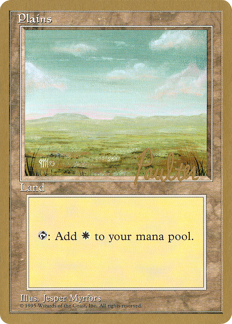 Plains (pp366) (Preston Poulter) [Pro Tour Collector Set] | Silver Goblin