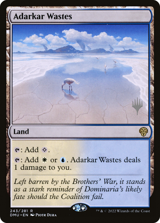 Adarkar Wastes (Promo Pack) [Dominaria United Promos] Foil