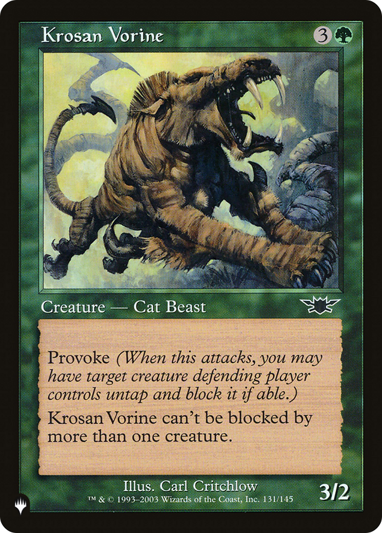 Krosan Vorine [The List Reprints] | Silver Goblin