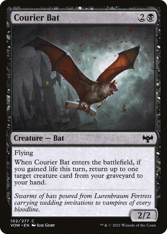 Courier Bat [Innistrad: Crimson Vow] Foil
