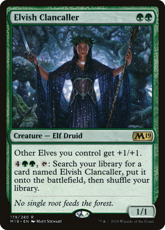 Elvish Clancaller [Core Set 2019] Foil