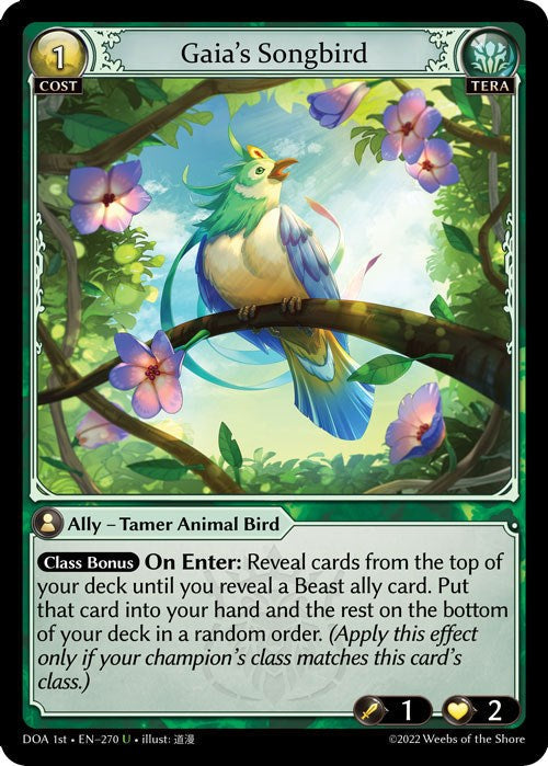 Gaia's Songbird (270) [Dawn of Ashes: 1st Edition] Foil