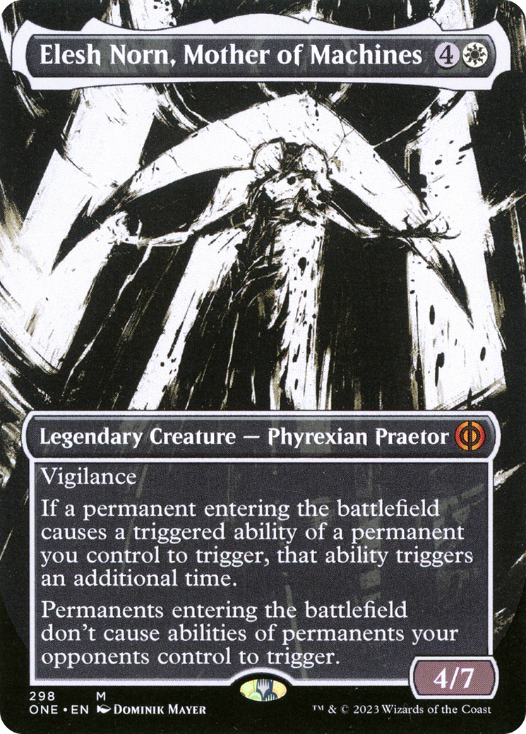 Elesh Norn, Mother of Machines (Borderless Ichor) [Phyrexia: All Will Be One] Foil