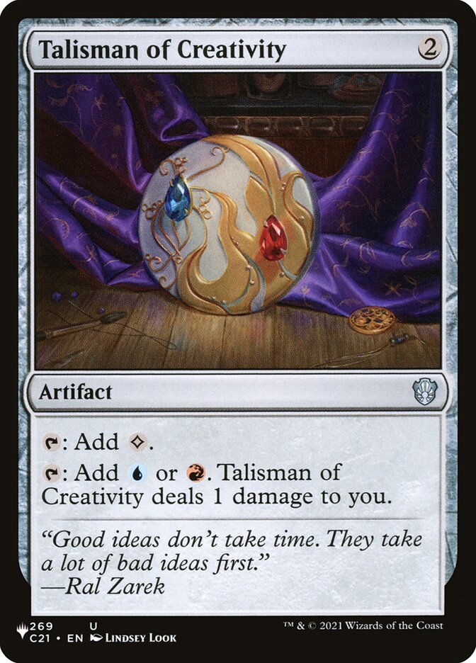 Talisman of Creativity [Secret Lair: Heads I Win, Tails You Lose] | Silver Goblin