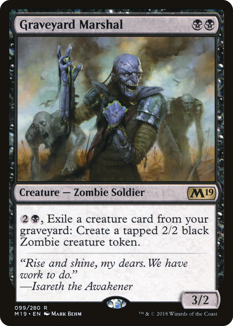 Graveyard Marshal [Core Set 2019] Foil