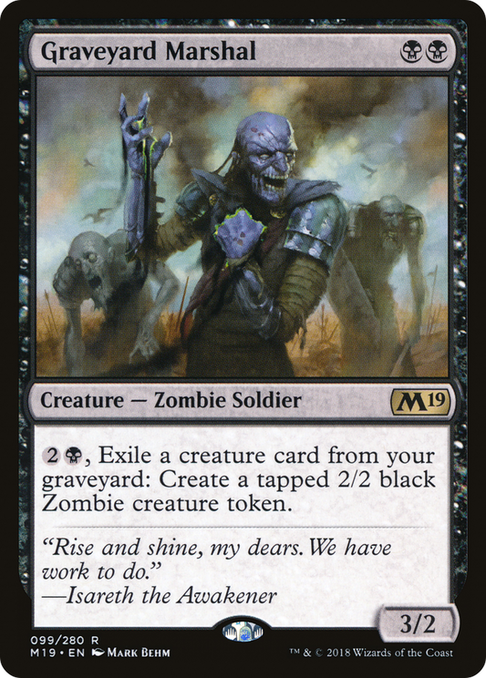 Graveyard Marshal [Core Set 2019] Foil