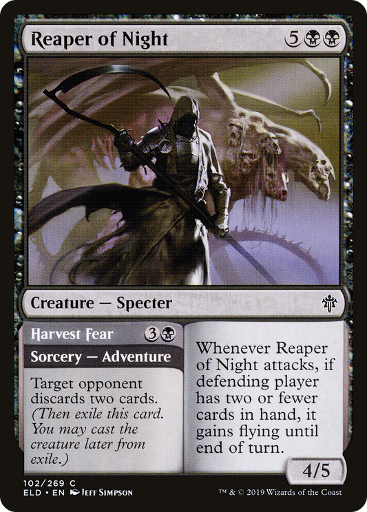 Reaper of Night // Harvest Fear [Throne of Eldraine] Foil