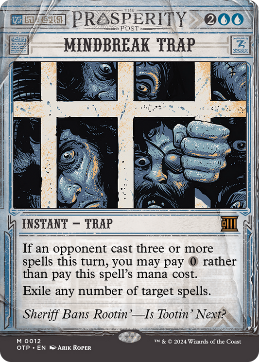 Mindbreak Trap [Outlaws of Thunder Junction: Breaking News] Foil