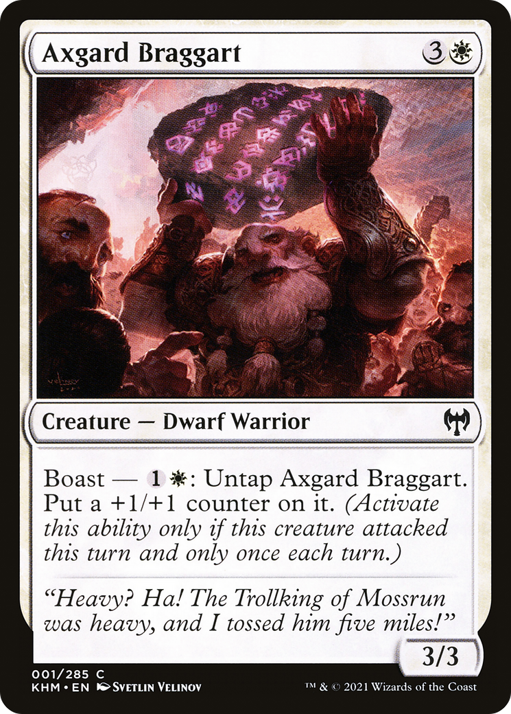 Axgard Braggart [Kaldheim] Foil