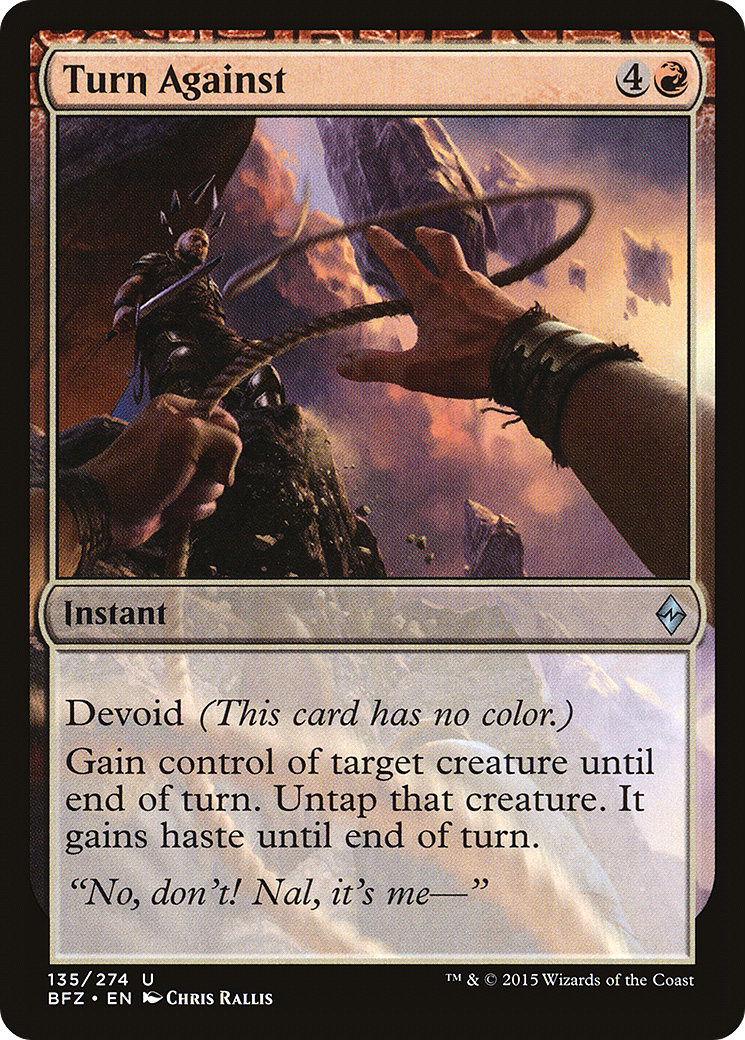 Turn Against (135) - Battle for Zendikar