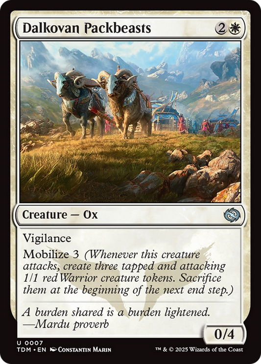 Dalkovan Packbeasts (007) Foil - Tarkir: Dragonstorm