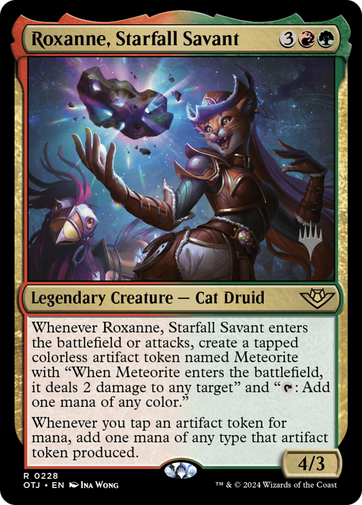 Roxanne, Starfall Savant (Promo Pack) [Outlaws of Thunder Junction Promos] | Silver Goblin