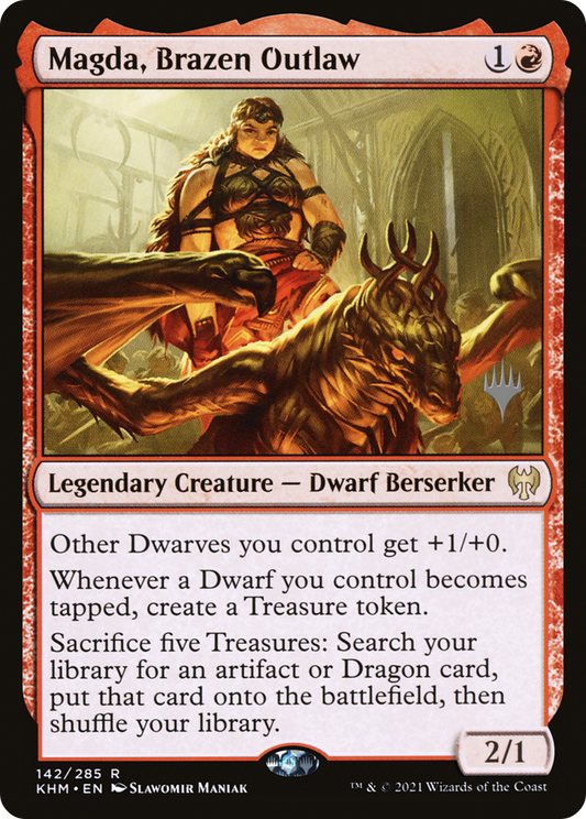 Magda, Brazen Outlaw (Promo Pack) [Kaldheim Promos] Foil