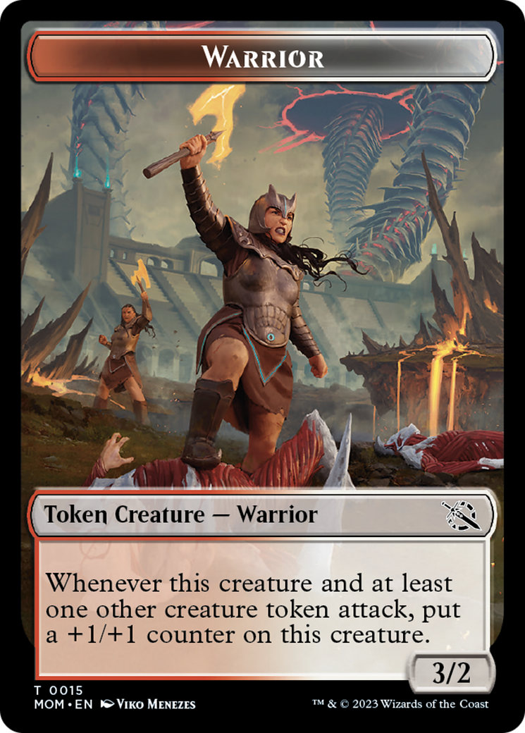 Warrior // Kraken Double-Sided Token [March of the Machine Tokens] | Silver Goblin