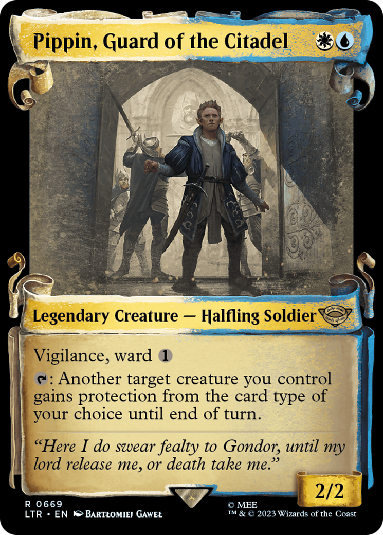Pippin, Guard of the Citadel (Showcase) (669) Foil - The Lord of the Rings: Tales of Middle-earth