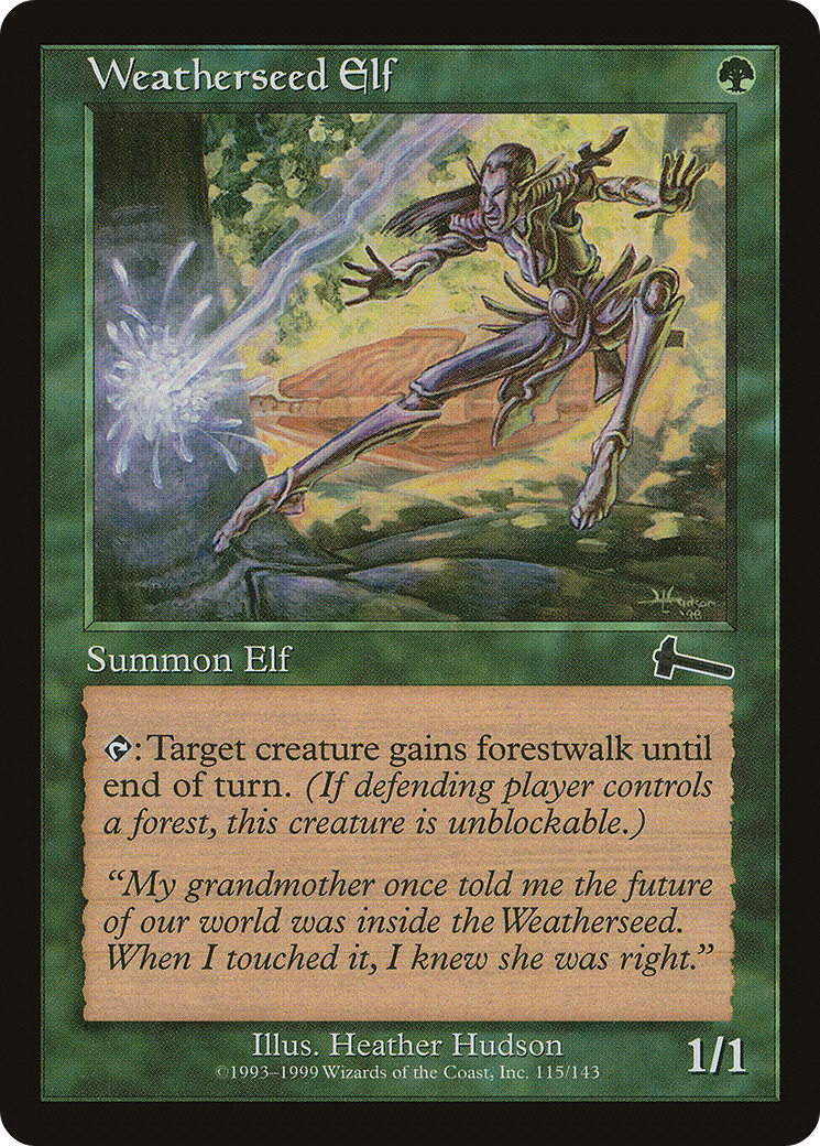Weatherseed Elf [Urza's Legacy] Foil
