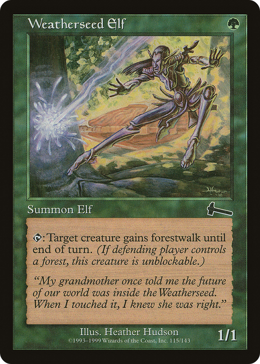 Weatherseed Elf [Urza's Legacy] Foil