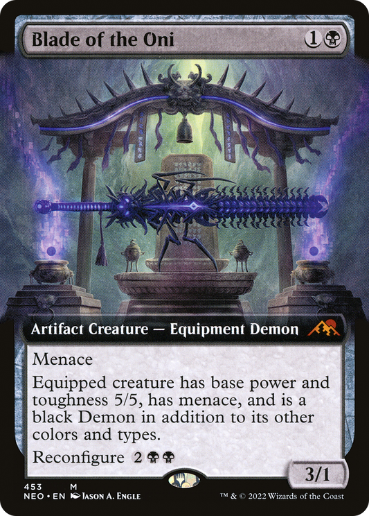 Blade of the Oni (Extended Art) [Kamigawa: Neon Dynasty] Foil