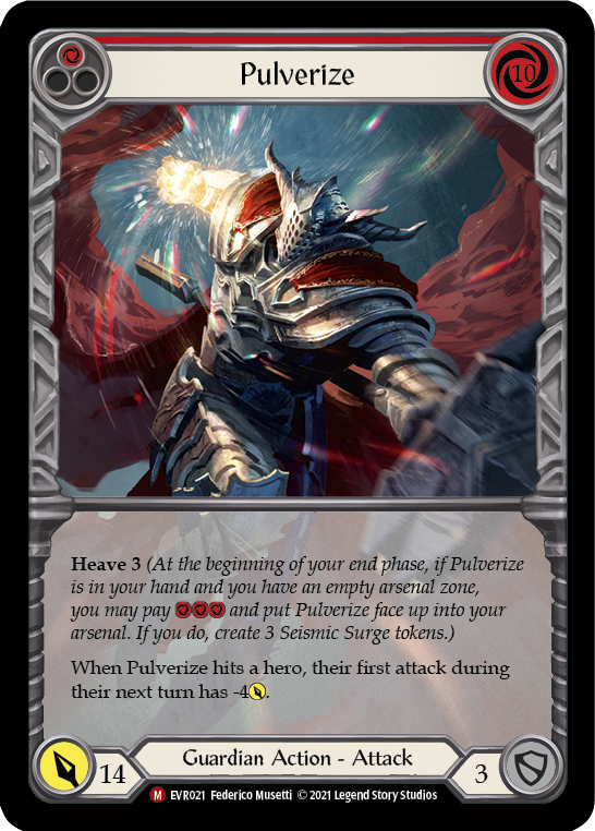 Pulverize [EVR021] (Everfest)  1st Edition Extended Art Rainbow Foil | Silver Goblin