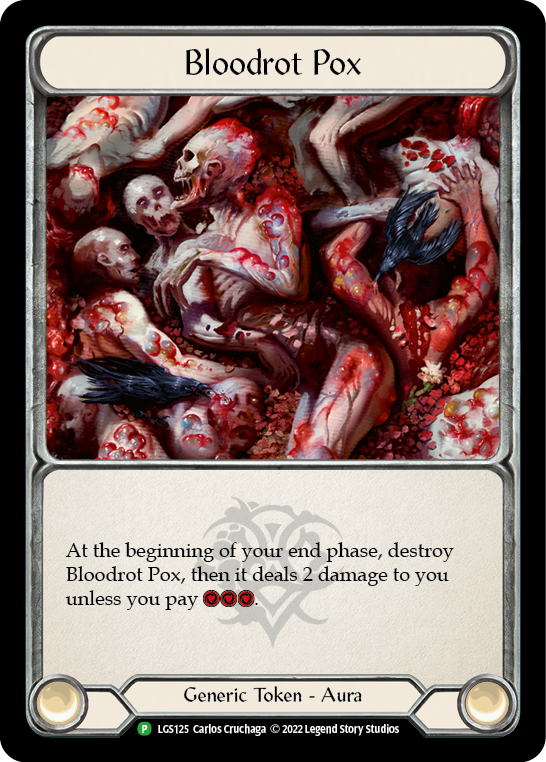 Bloodrot Pox // Frailty [LGS125 // LGS126] (Promo)  Cold Foil | Silver Goblin