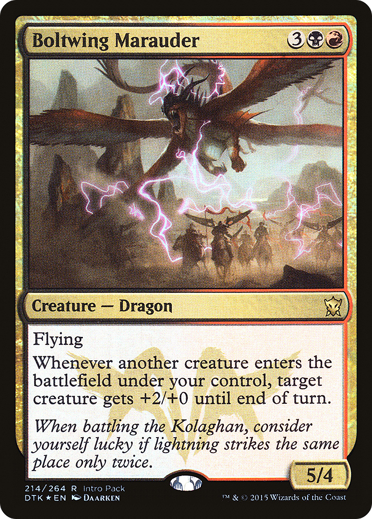 Boltwing Marauder (Intro Pack) [Dragons of Tarkir Promos] | Silver Goblin