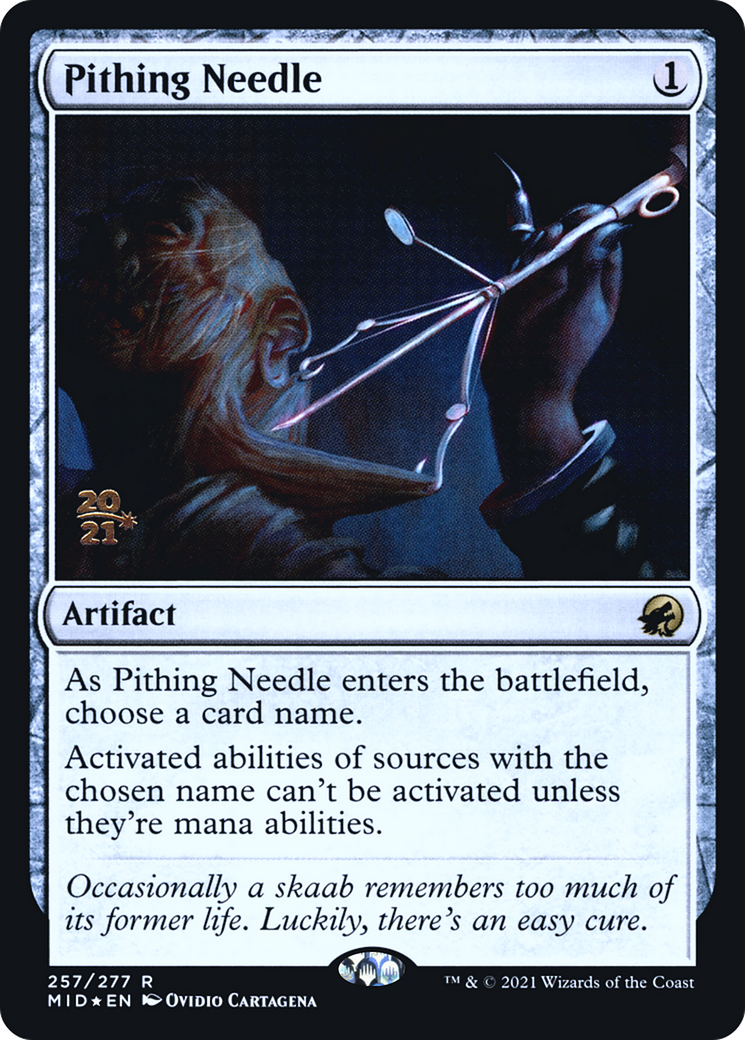 Pithing Needle [Innistrad: Midnight Hunt Prerelease Promos]