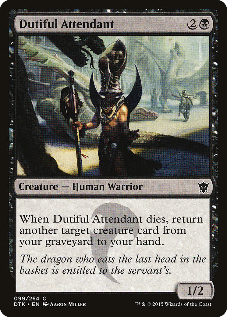 Dutiful Attendant [Dragons of Tarkir] Foil