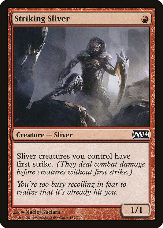 Striking Sliver [Magic 2014] Foil