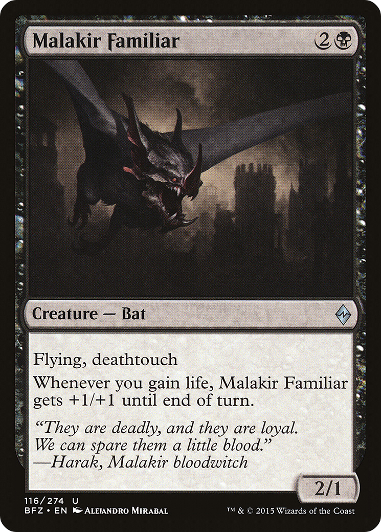 Malakir Familiar [Battle for Zendikar] Foil