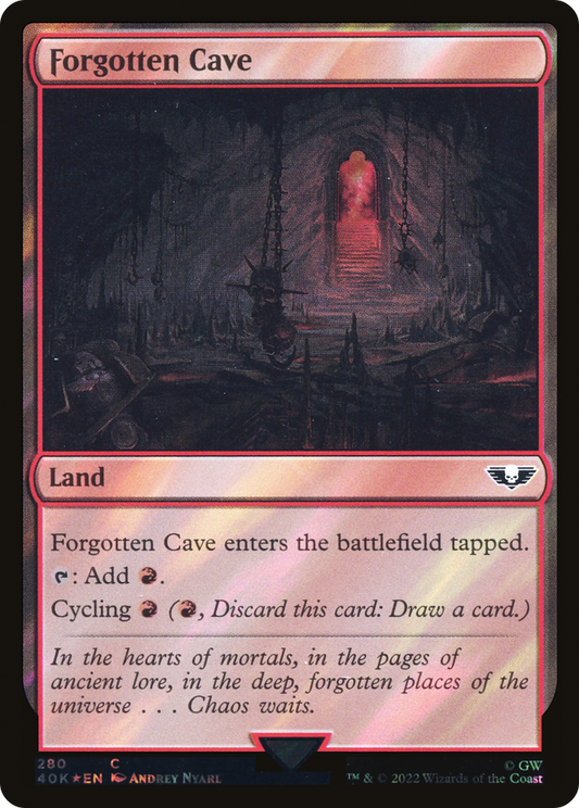 Forgotten Cave (Surge Foil) [Warhammer 40,000]