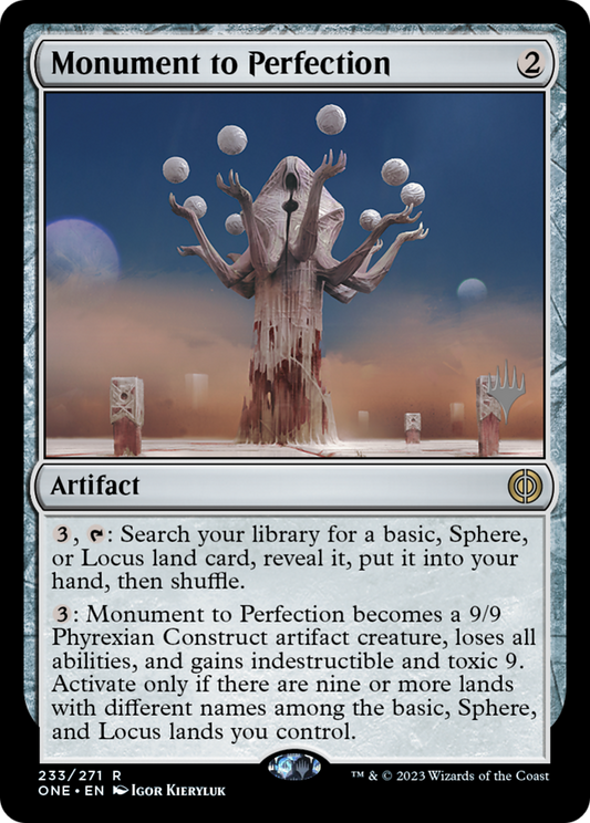 Monument to Perfection (Promo Pack) [Phyrexia: All Will Be One Promos] Foil