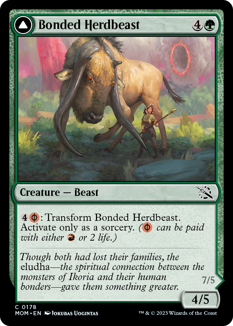 Bonded Herdbeast // Plated Kilnbeast [March of the Machine] Foil