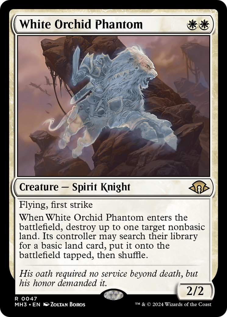 White Orchid Phantom (047) Foil - Modern Horizons 3