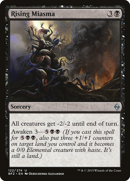 Rising Miasma [Battle for Zendikar] Foil