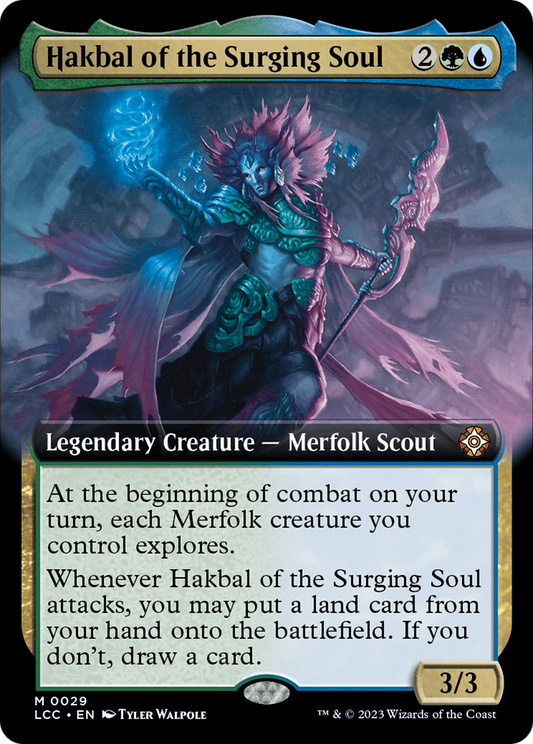 Hakbal of the Surging Soul (Extended Art) [The Lost Caverns of Ixalan Commander] Foil