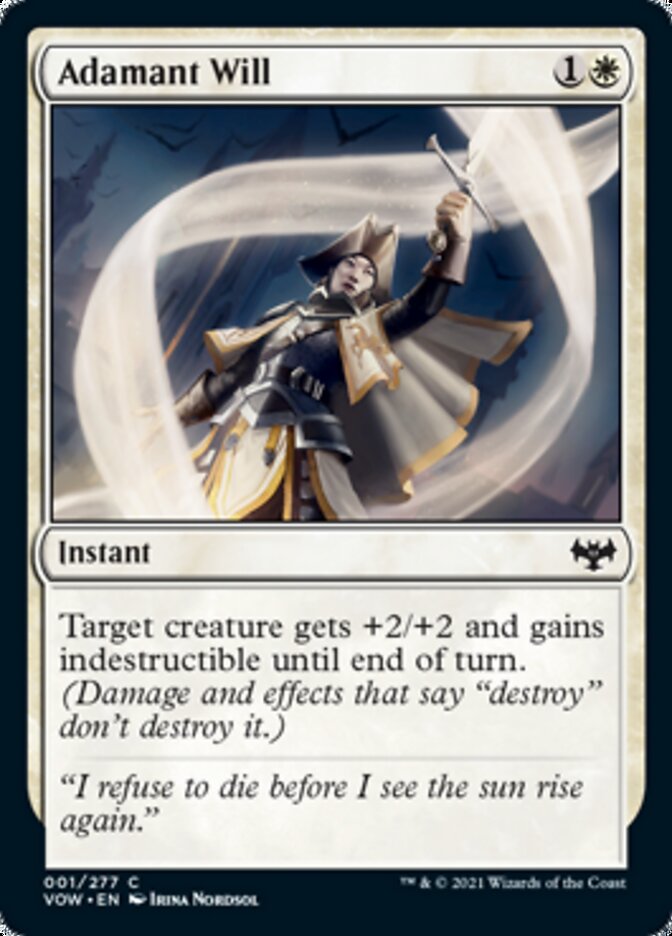 Adamant Will [Innistrad: Crimson Vow] | Silver Goblin