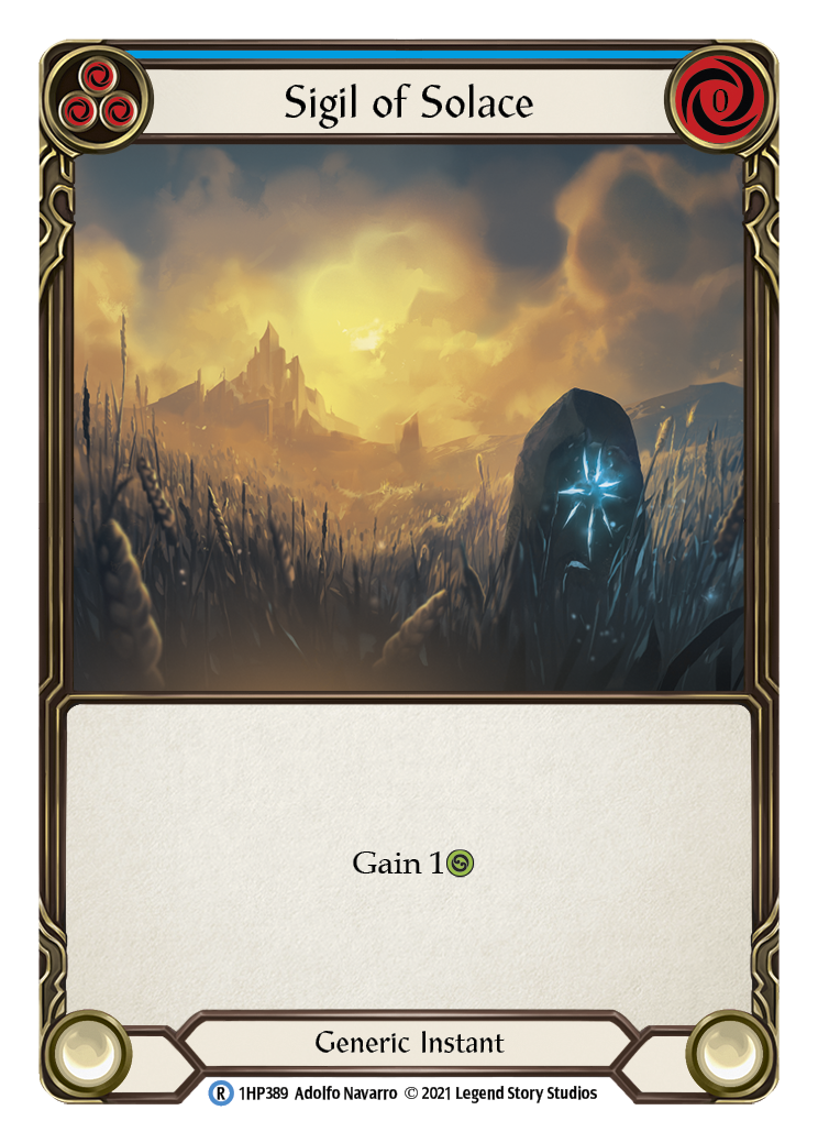 Sigil of Solace (Blue) [1HP389] (History Pack 1) | Silver Goblin