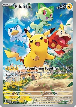 Pikachu - 027 (27) Holofoil - SV Scarlet & Violet Promo Cards