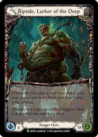 Riptide, Lurker of the Deep - HER078 (HER078) Cold Foil - Flesh and Blood: Promo Cards