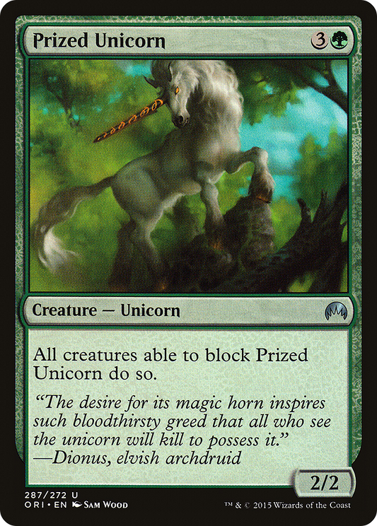 Prized Unicorn [Magic Origins] Foil