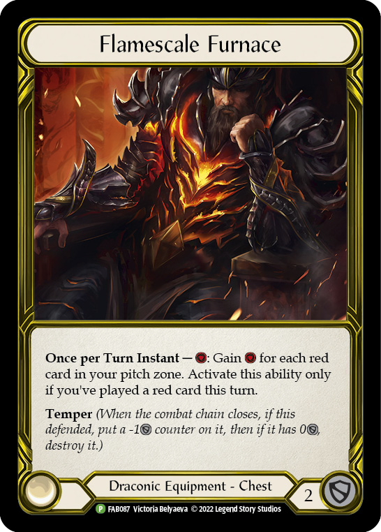 Flamescale Furnace (Golden) [FAB087] (Promo)  Cold Foil | Silver Goblin