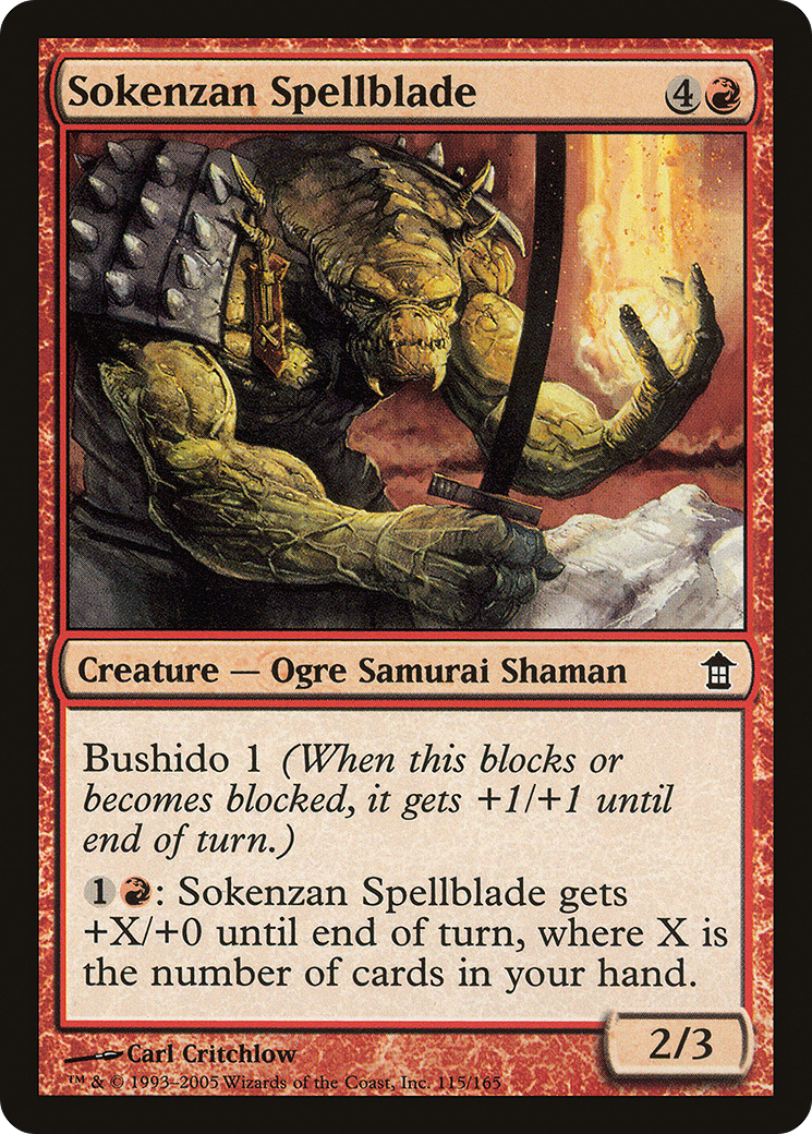 Sokenzan Spellblade (115) Foil - Saviors of Kamigawa