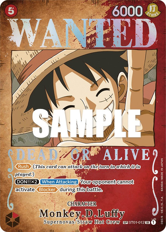 Monkey.D.Luffy (Wanted Poster) (ST01-012) Foil