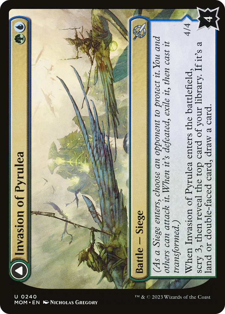 Invasion of Pyrulea // Gargantuan Slabhorn [March of the Machine] Foil