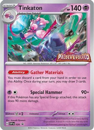 Tinkaton - 020 (Prerelease) (20) Holofoil - SV Scarlet & Violet Promo Cards