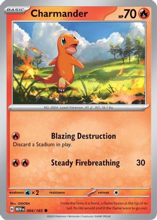 Charmander (4) Reverse Holofoil - 151