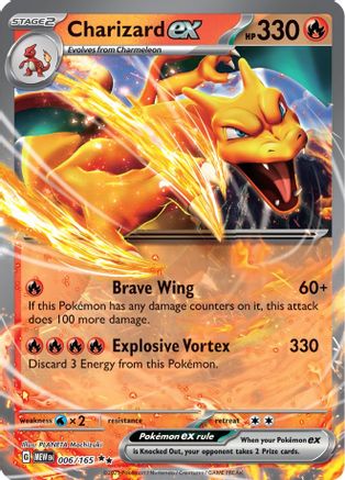 Charizard ex - 006/165 (6) Holofoil - SV Scarlet & Violet 151