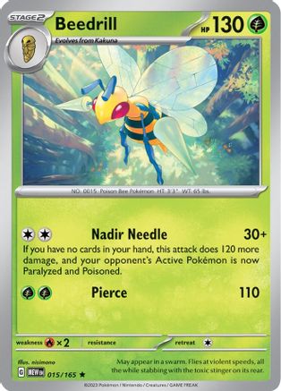 Beedrill (15) Reverse Holofoil - 151