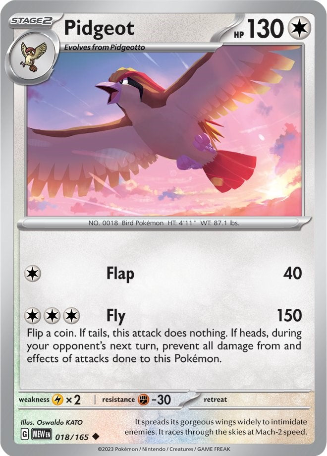 Pidgeot (018/165) [Scarlet & Violet: 151] | Silver Goblin