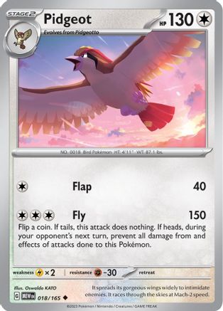 Pidgeot (18) Reverse Holofoil - 151